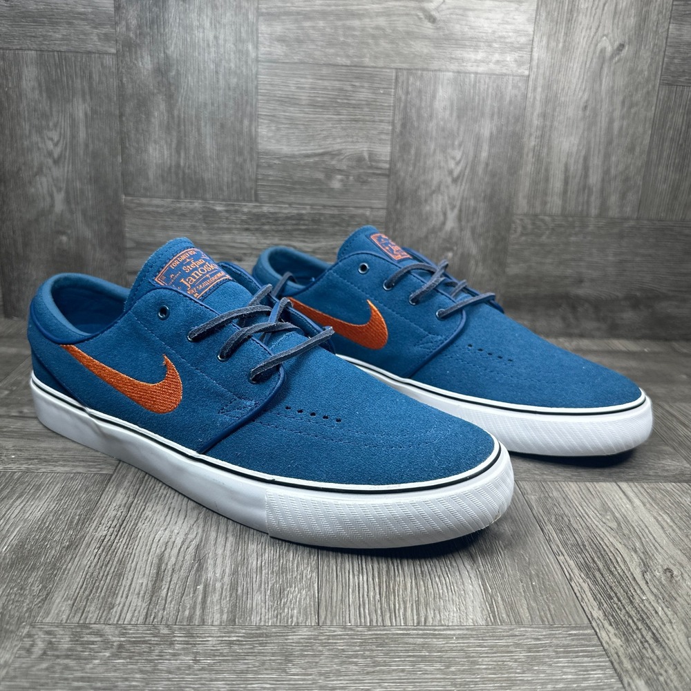Nike SB Stefan Janoski Women's 9.5 Blue Suede Low Top Skate NEW FD6757-401 - Picture 5 of 8